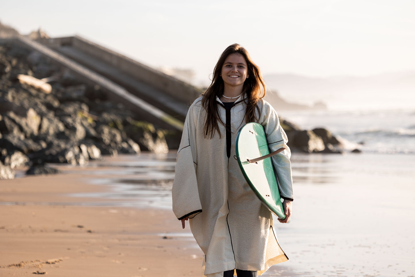 Moroccan Beach Poncho - Pearl Edition